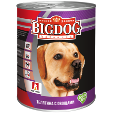 Зоогурман "BIG DOG" Телятина с овощами ж/б 850гр