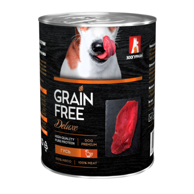 Зоогурман "GRAIN FREE" Гусь д/с ж/б 350гр