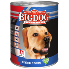 Зоогурман "BIG DOG" Ягненок с рисом ж/б 850гр