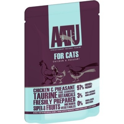 AATU Консервы Паучи для кошек Курица и Фазан (AATU FOR CATS CHICKEN & PHEASANT) WACCP85 | AATU FOR CATS CHICKEN & PHEASANT, 0,085 кг
