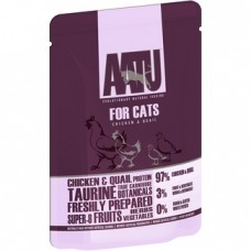 AATU Консервы Паучи для кошек Курица и Перепел (AATU FOR CATS CHICKEN & QUAIL) WACCQ85 | AATU FOR CATS CHICKEN & QUAIL, 0,085 кг