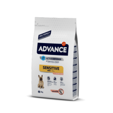 Advance Для собак малых пород с чувствительным пищеварением: лосось и рис (Mini Sensitive) 921515 | Mini Sensitive, 3 кг