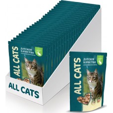 02AL747 ALL CATS ПАУЧ д/кошек Кролик в соусе 85гр*25