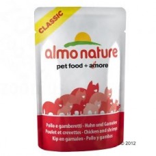 Almo Nature Паучи для Кошек с Курицей и Креветками (HFC - Natural - Chicken and Shrimps) 5802, 0,055 кг