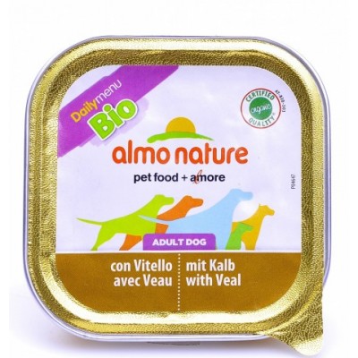 Almo Nature Паштет для Собак Био-меню с Телятиной (Biorganic - with Veal) 245, 0,1 кг