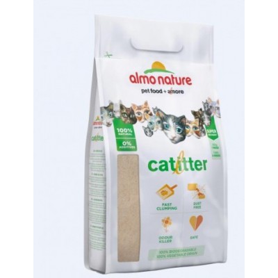 Almo Nature Cat Litter 100% Натуральный биоразлагаемый комкующийся наполнитель, 4,54 кг