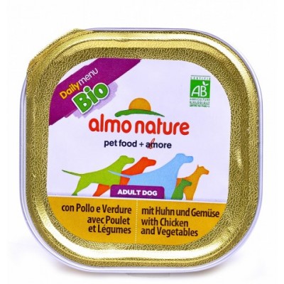 Almo Nature Паштет для Собак с Курицей и овощами (Biorganic - with Chicken and Vegetables) 300, 0,1 кг