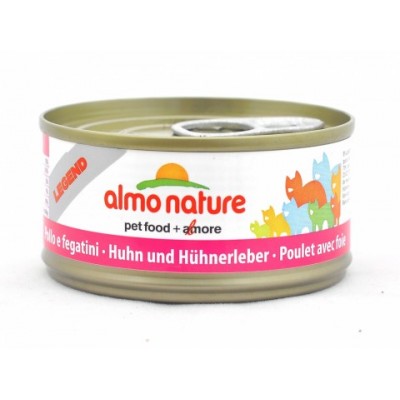 Almo Nature Консервы для Кошек с Курицей и Печенью (HFC - Natural - Natural Chicken and Liver) 9413H | Legend Adult Cat Chicken&Liver, 0,07 кг