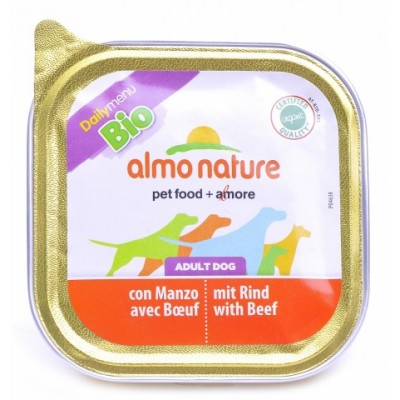 Almo Nature Паштет для Собак Био-меню с Говядиной (Biorganic - with Beef) 261, 0,1 кг