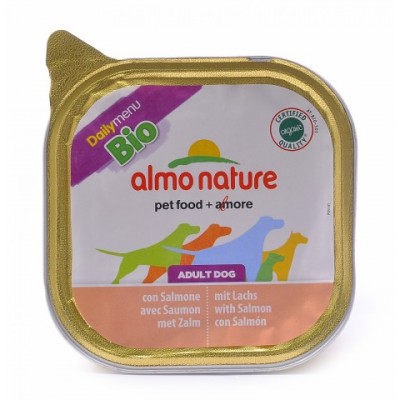 Almo Nature Паштет для собак Био-меню с Лососем (Biorganic - with Salmon) 246, 0,1 кг