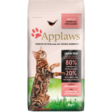 Applaws Беззерновой для Кошек "Курица и Лосось/Овощи: 80/20%" (Dry Cat Chicken & Salmon), 7,5 кг