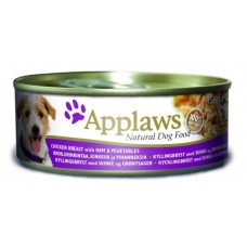 Applaws Консервы для Собак с Курицей, Ветчиной и овощами (Dog Chicken, Ham & Veg) 3005CE-A, 0,156 кг