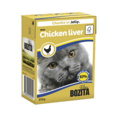 Bozita Кусочки в желе для кошек c куриной печенью, 0,37 кг