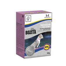 Bozita Mini Кусочки в желе для кожи и шерсти кошек с лососем , 0,19 кг