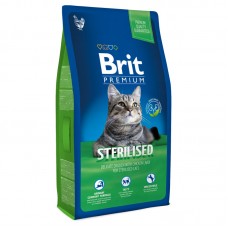 513147 Brit Premium Cat Sterilized д/кастрированных котов с Курицей и печенью 300гр*10