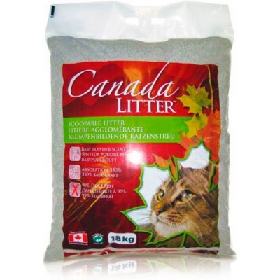 Canada Litter Канадский комкующийся наполнитель "Запах на Замке", аромат детской присыпки (Scoopable Litter), 6 кг