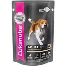 Eukanuba Паучи корм для собак с ягненком в соусе (10151135), 0,1 кг