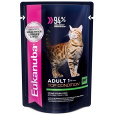 Eukanuba Паучи для кошек с говядиной в соусе (10150833), 0,085 кг