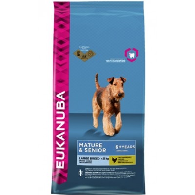 Eukanuba Для пожилых собак крупных пород с курицей (Senior Large Breed) 10137538, 15 кг