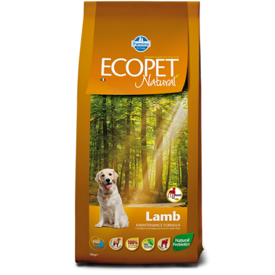 22301/9019 FARMINA ECOPET NATURAL Корм д/собак ЯГНЕНОК МАКСИ 12кг