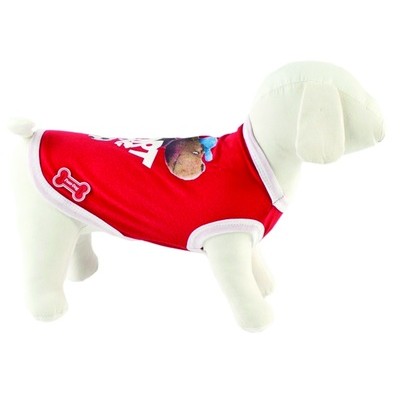 Ferribiella одежда Футболка "Спорт" (красный) на длину 15 см (T-SHIRT SPORT DOG ROSS) ABF197/15-R | T-SHIRT SPORT DOG ROSS, 0,25 кг