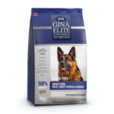 ДЖИНА ELITE GF DOG Корм беззерновой сух. д/взрослых собак с Уткой, бататом и апельсином 1кг 250007.0(В)