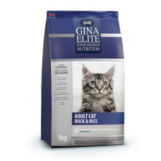 ДЖИНА ELITE CAT DUCK&RICE Корм полнорационный сухой д/взрослых кошек Утка с рисом 1кг 250000.0(В)