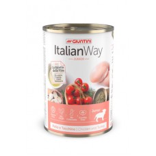 Italian Way Консервы Консервы для щенков мясное ассорти с томатами и рисом (ITALIAN WAY WET DOG JUNIOR) UITWA10480, 0,4 кг