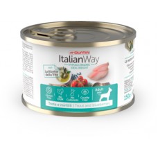 Italian Way Консервы Облегченные консервы для собак с форелью и черникой (ITALIAN WAY WET IDEAL WEIGHT TROUT/BLUEBERRY) UITWA15360, 0,15 кг