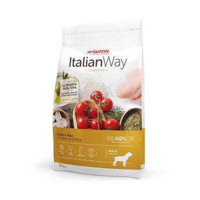 Italian Way Безглютеновый корм для собак с курицей и рисом (ITALIAN WAY MED CHICKEN/RICE) DITWA14120, 12 кг