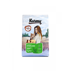 KARMY 7618/4942 сух. Стерилайзд д/стерилизованных кошек и кастированных котов Курица 1,5кг *6