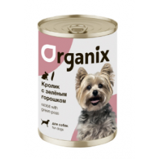 Organix консервы Консервы для собак Кролик с зеленым горошком 22ел16, 0,75 кг