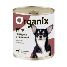 Organix консервы Консервы для собак Заливное из говядины с черникой 22ел16, 0,4 кг