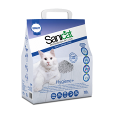 Sani Cat Белоснежный облегченный впитывающий наполнитель (Hygiene Plus 10l White) PSANHYGW010L31 | Hygiene Plus 10l White, 3,85 кг