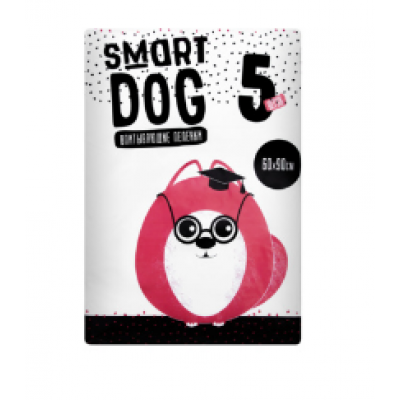 Smart Dog пелёнки Впитывающие пеленки для собак 60*90, 5 шт, 0,1 кг