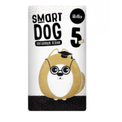 Smart Dog пелёнки Впитывающие пеленки для собак 60*40, 5 шт, 0,1 кг